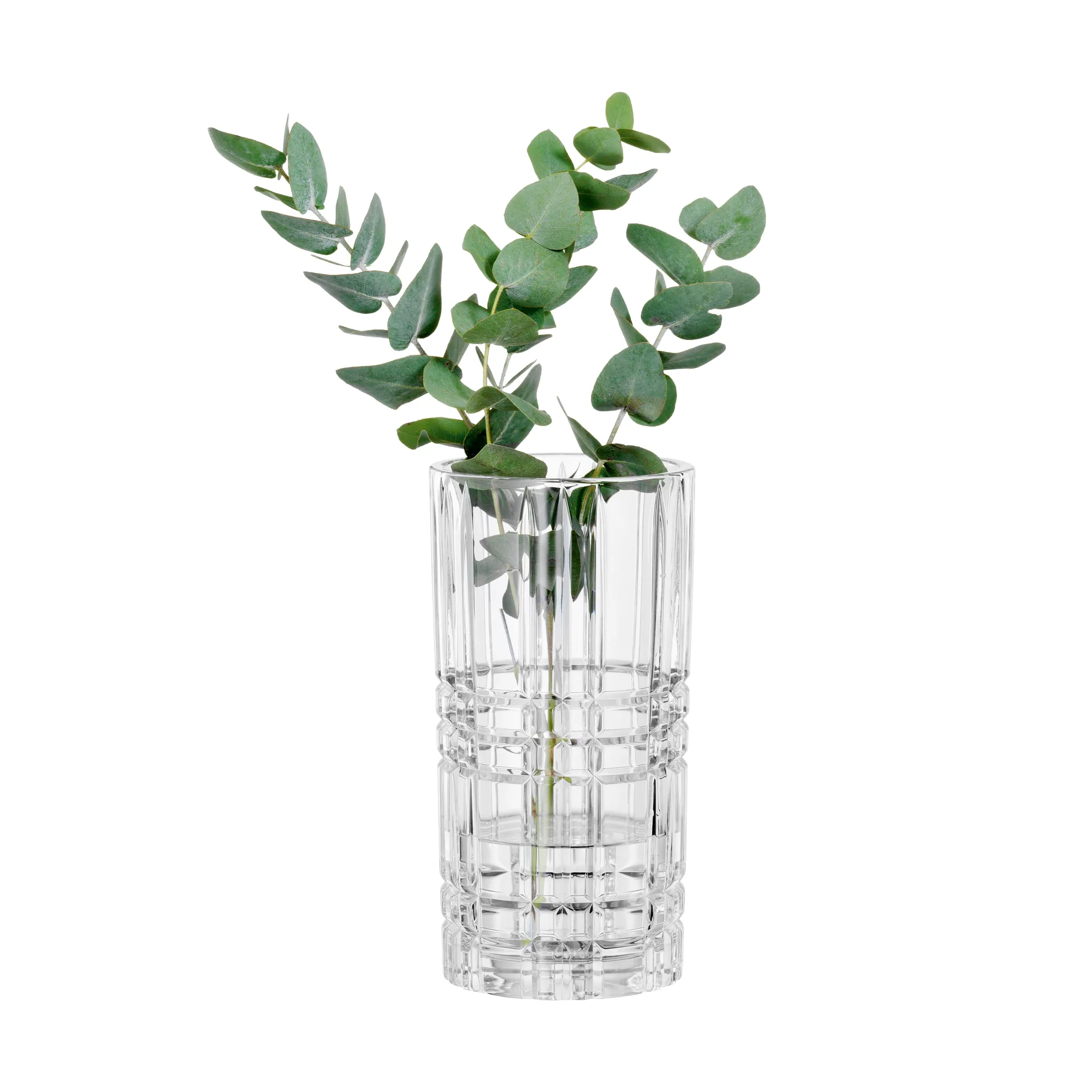 Square vase, Crystal glass, 23 cm Nachtmann