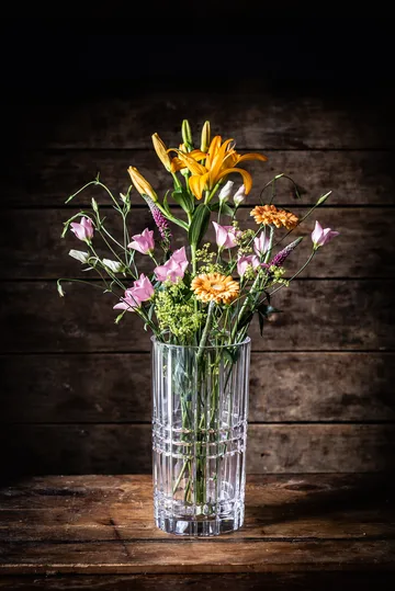Square vase - Crystal glass, 28 cm - Nachtmann