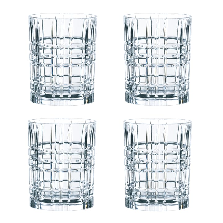 Square whisky glass 34 cl 4-pack - 34 cl - Nachtmann