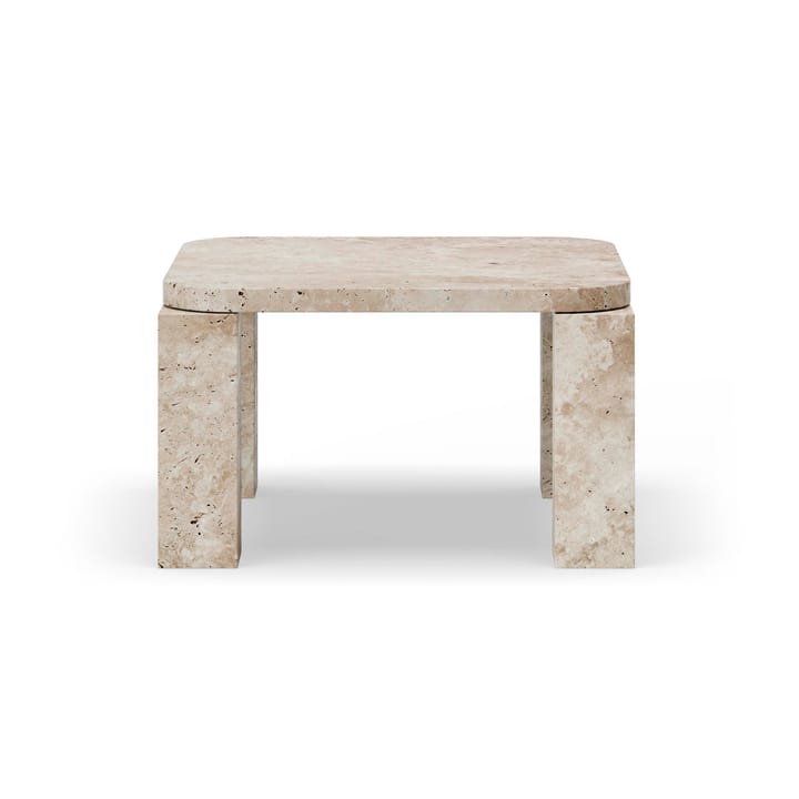 Atlas coffee table 60x60 cm - Unfilled Travertine - New Works