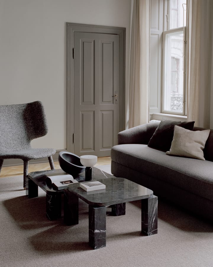 Atlas coffee table 82x82 cm, Costa Black marble New Works