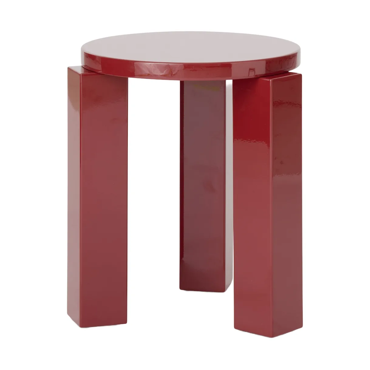 Atlas round stool, Burgundy, Ø36x44 cm New Works