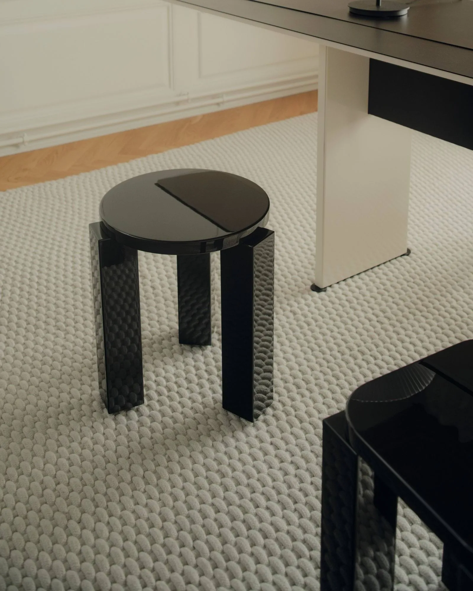 Atlas round stool, Espresso, Ø36x44 cm New Works