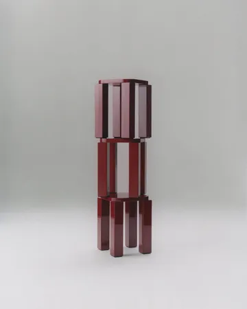 Atlas stool - Burgundy - New Works