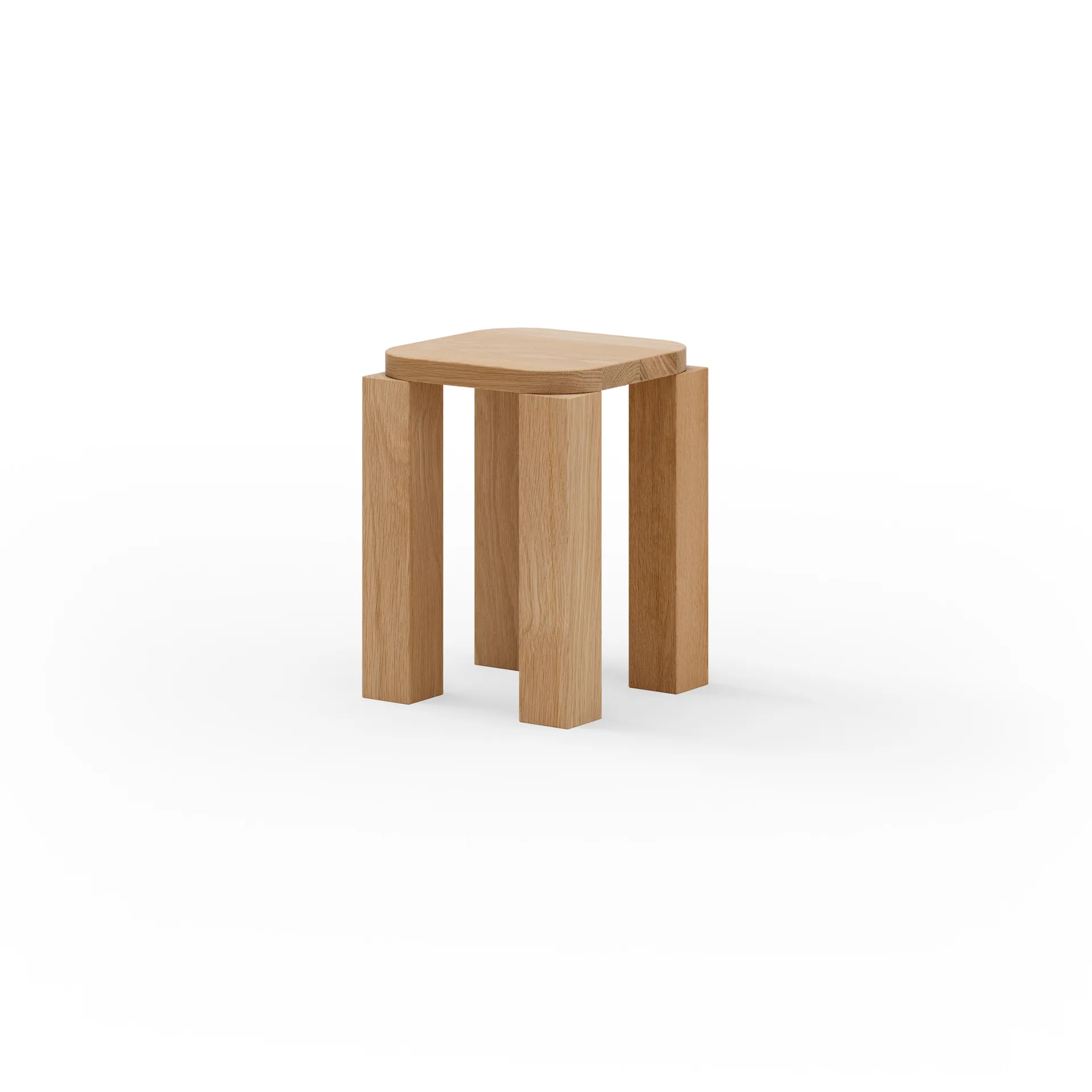 Atlas stool, Natural Oak New Works