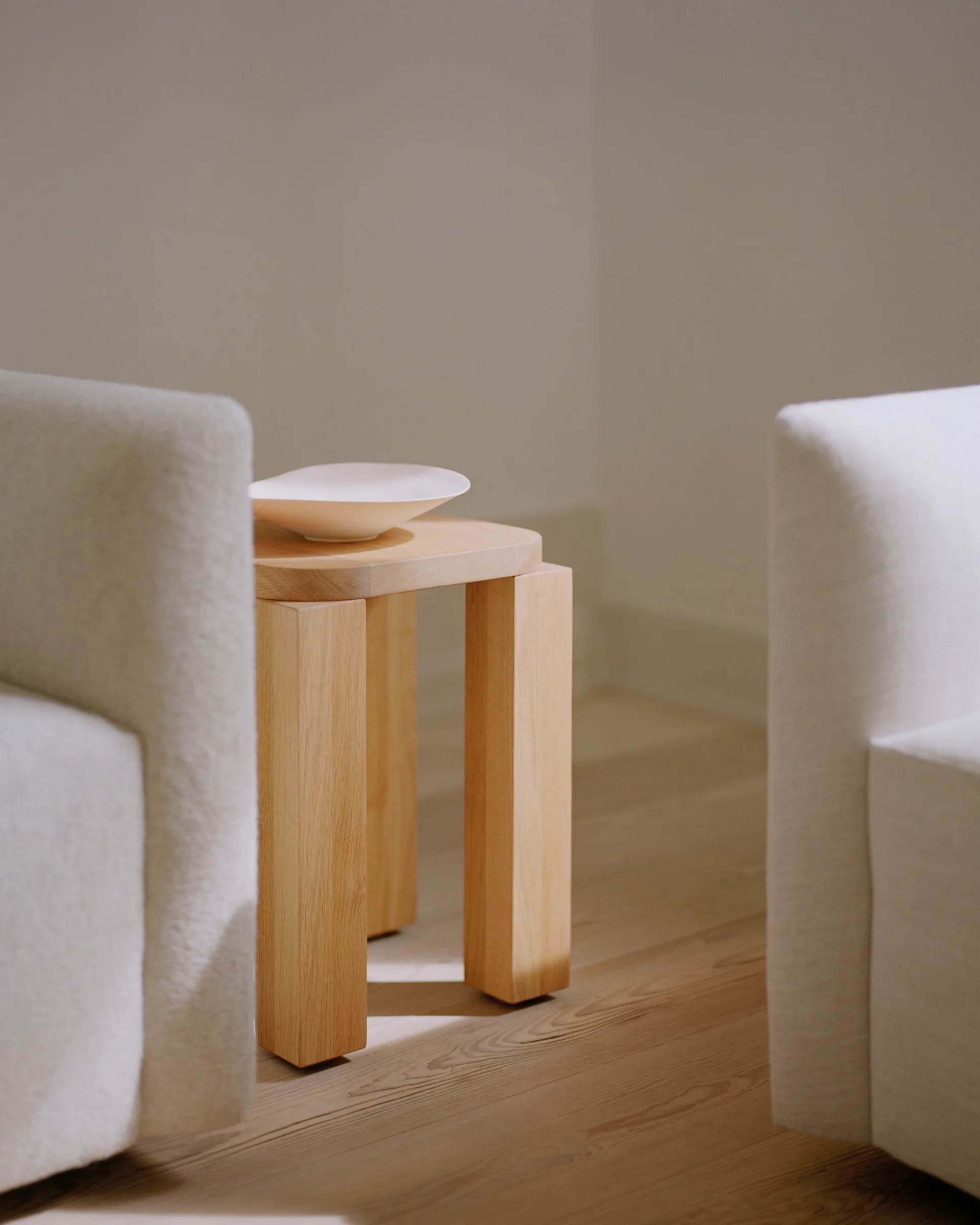 Atlas stool, Natural Oak New Works