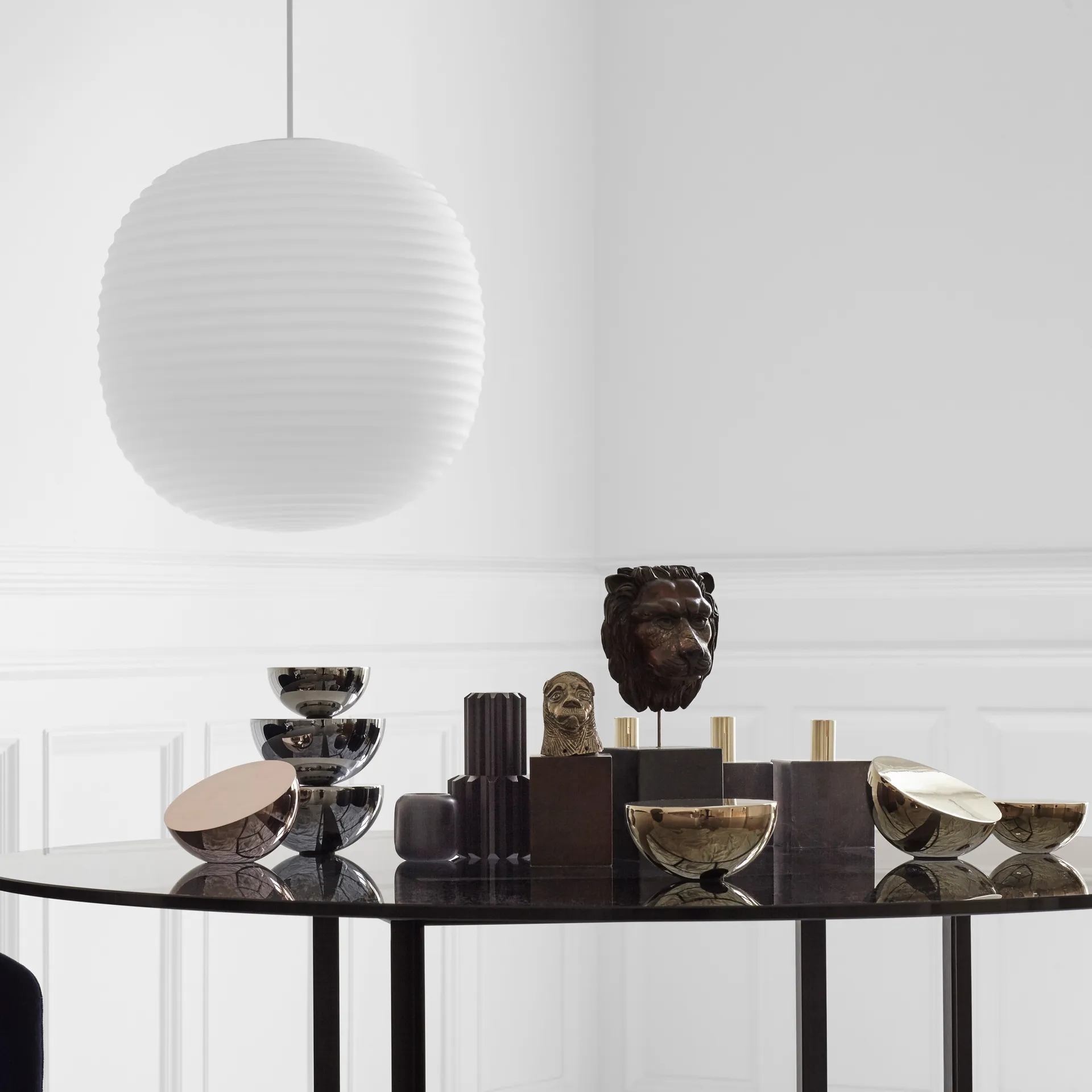 Aura table mirror, Copper New Works