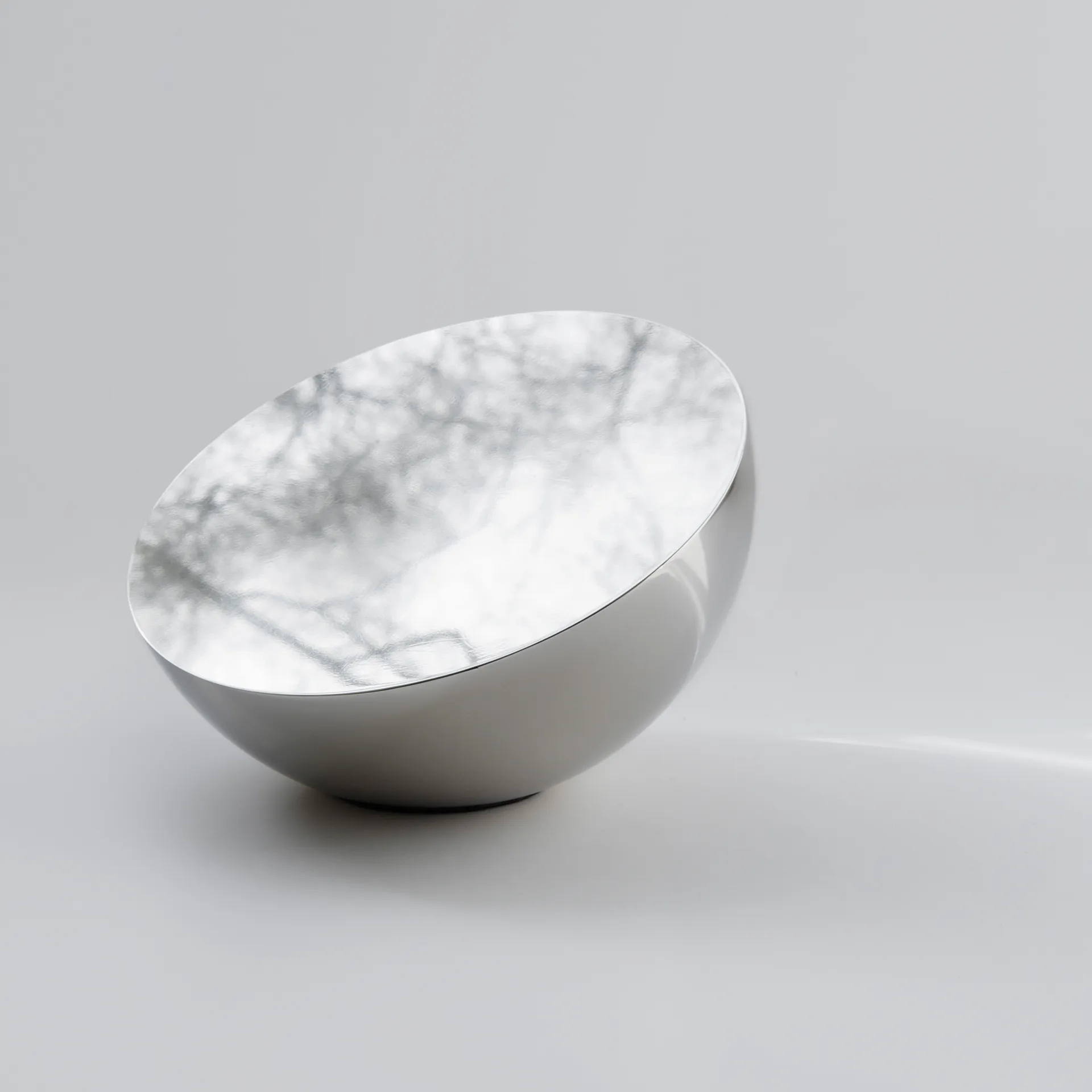 Aura table mirror, Stainless steel New Works