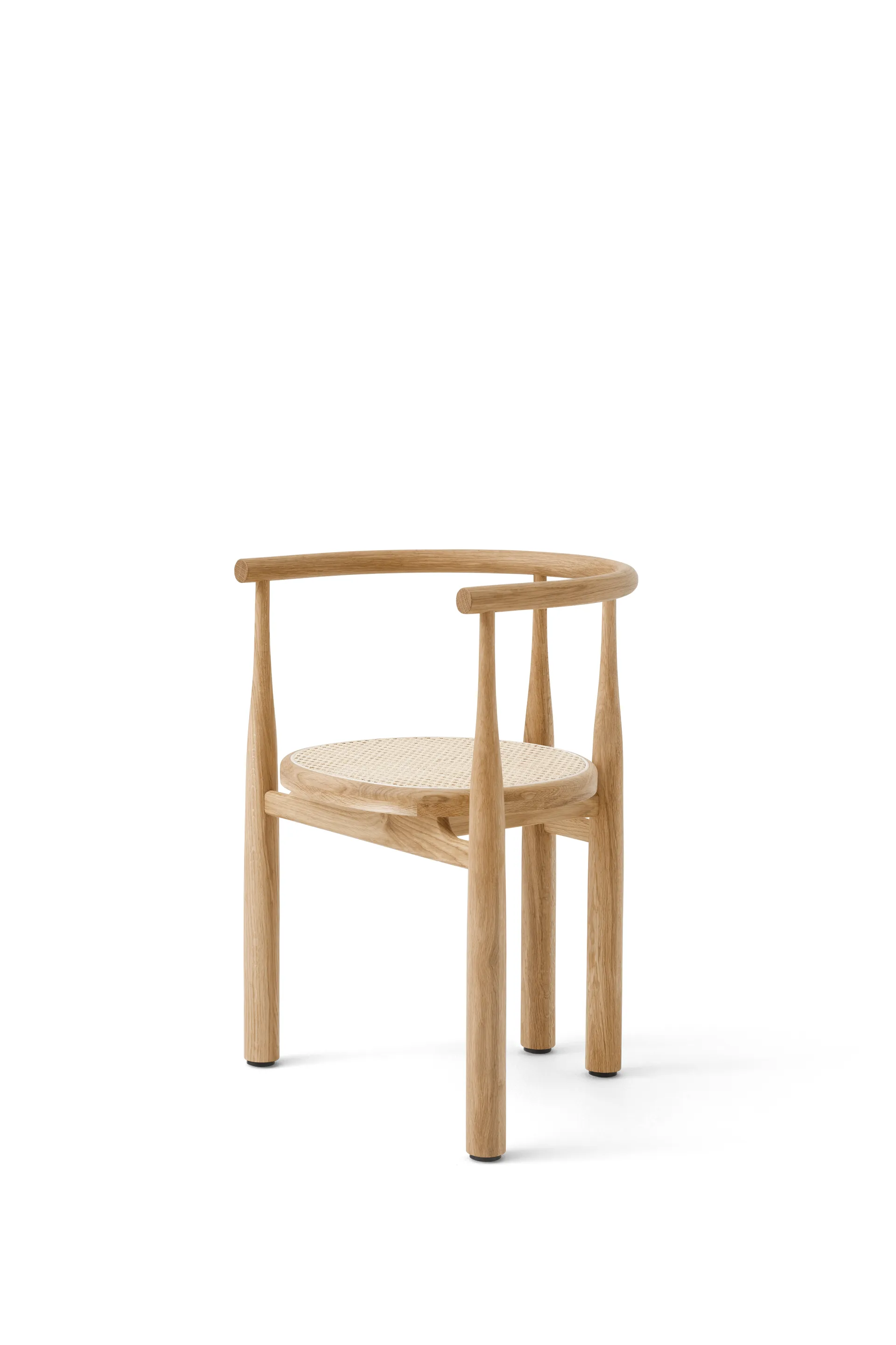 Bukowski chair, Oiled oak rattan New Works
