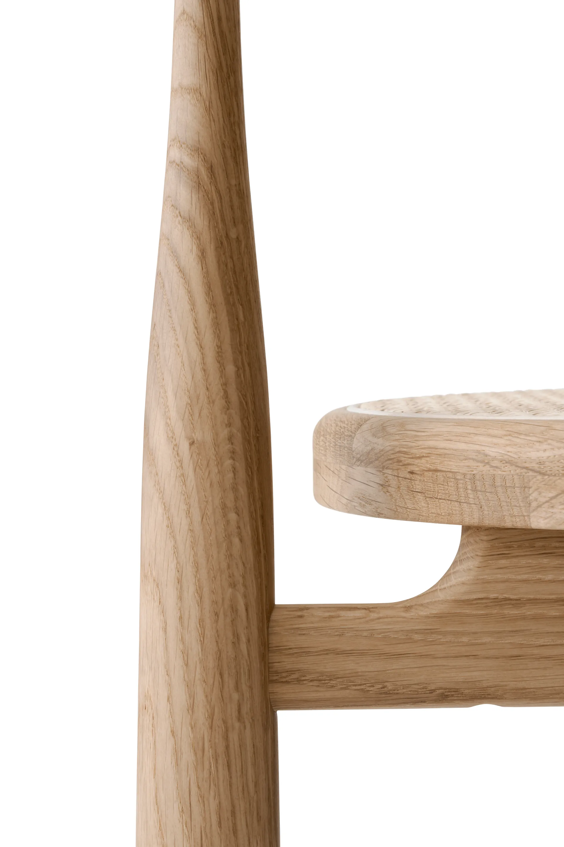 Bukowski chair, Oiled oak rattan New Works