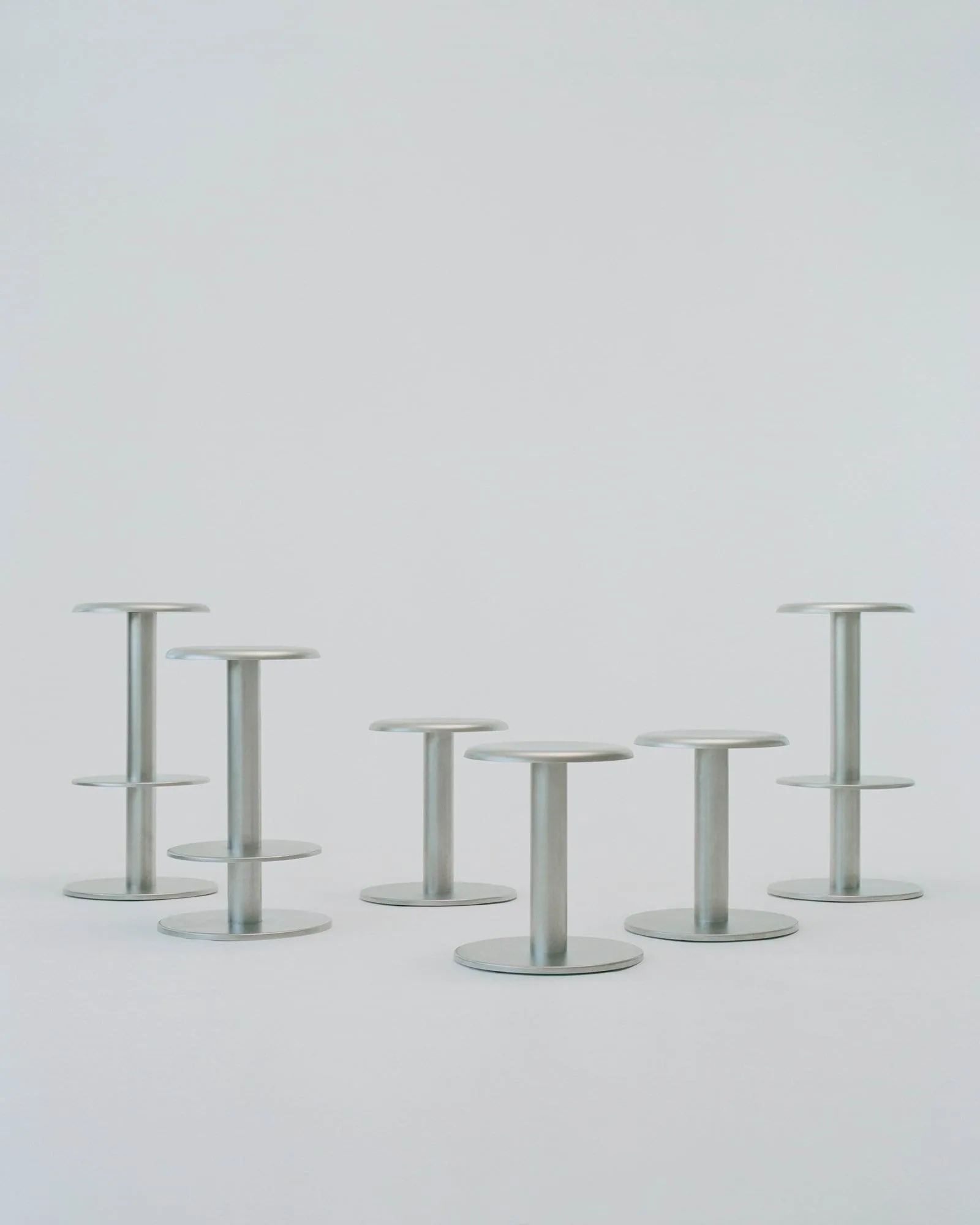 Coupe bar stool, Stainless steel, 76 cm New Works