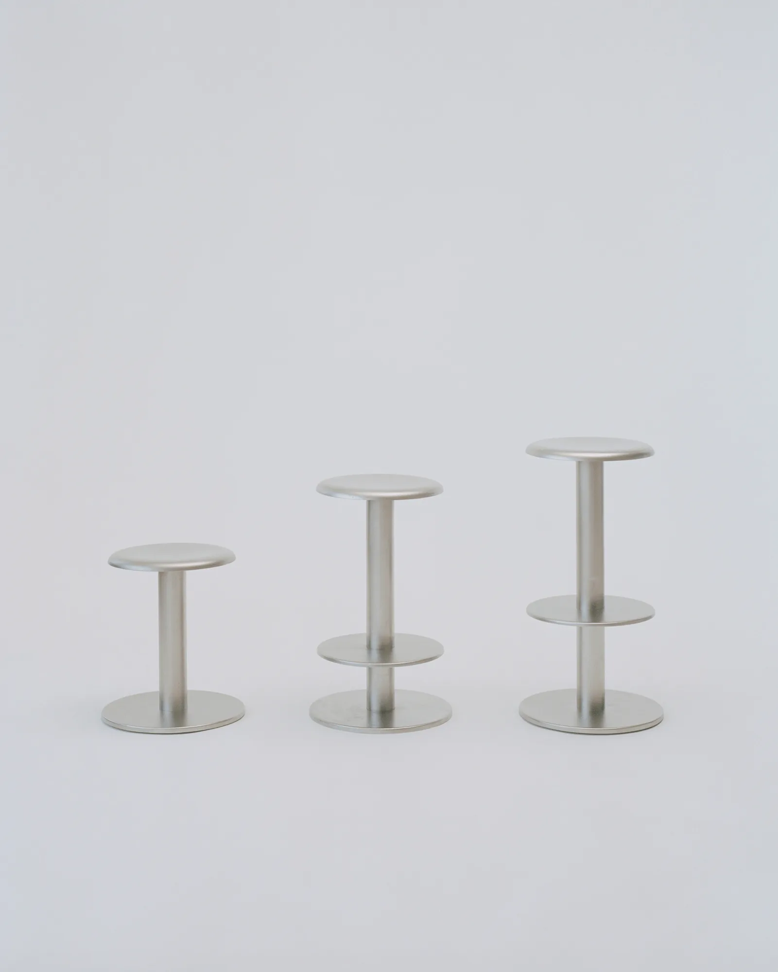 Coupe stool, Stainless steel, Ø40x46 cm New Works