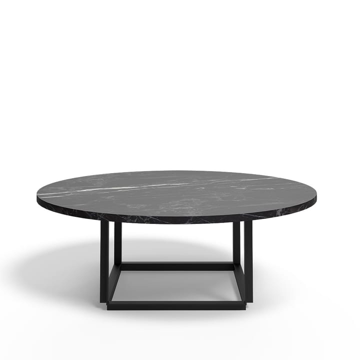 Florence coffee table - Black marquina marble. ø90 cm. black stand - New Works