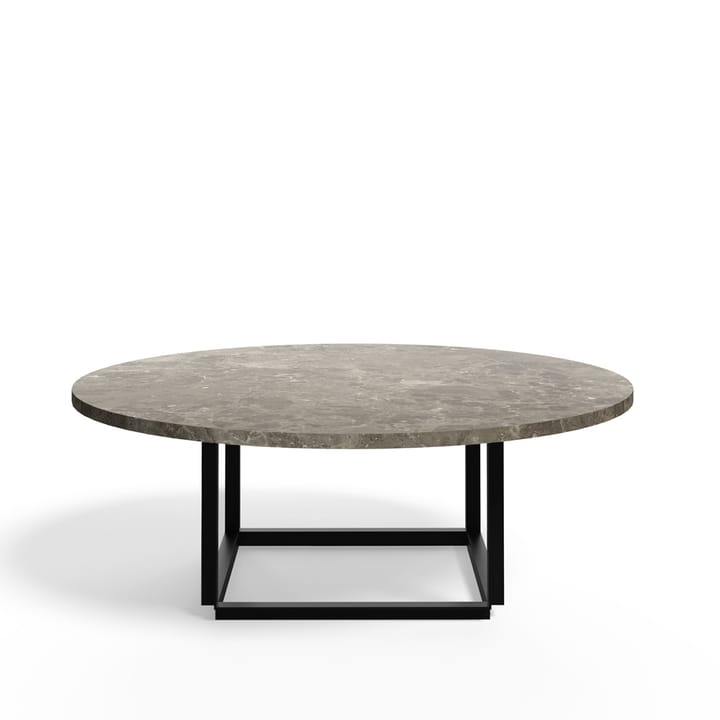Florence coffee table - Gris du marais marble. ø90 cm. black stand - New Works