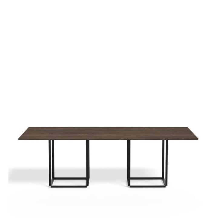 Florence rectangular dining table  - Walnut. black stand - New Works