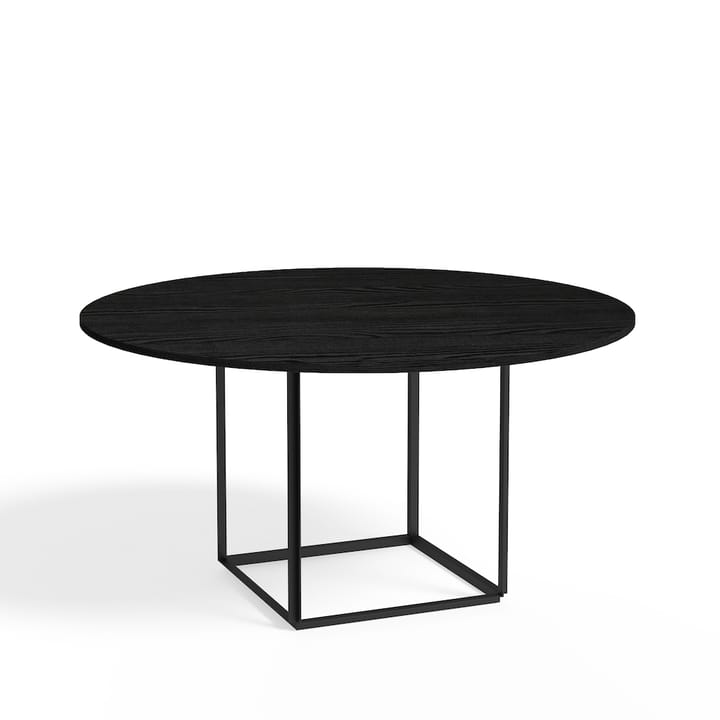 Florence round dining table - Black ash-ø145 cm-black stand - New Works