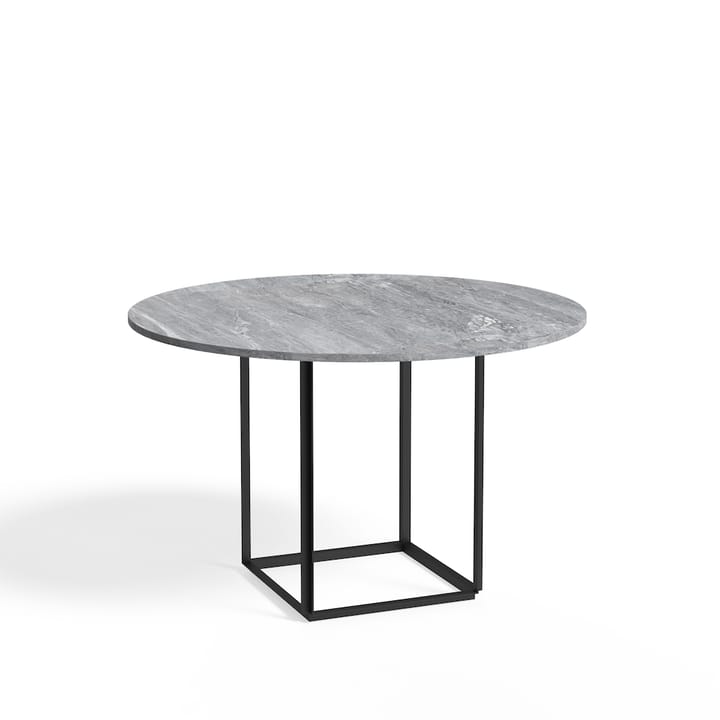 Florence round dining table - Grey ruivina marble. ø120 cm. black stand - New Works