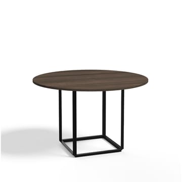 Florence round dining table - Walnut. ø120 cm. black stand - New Works