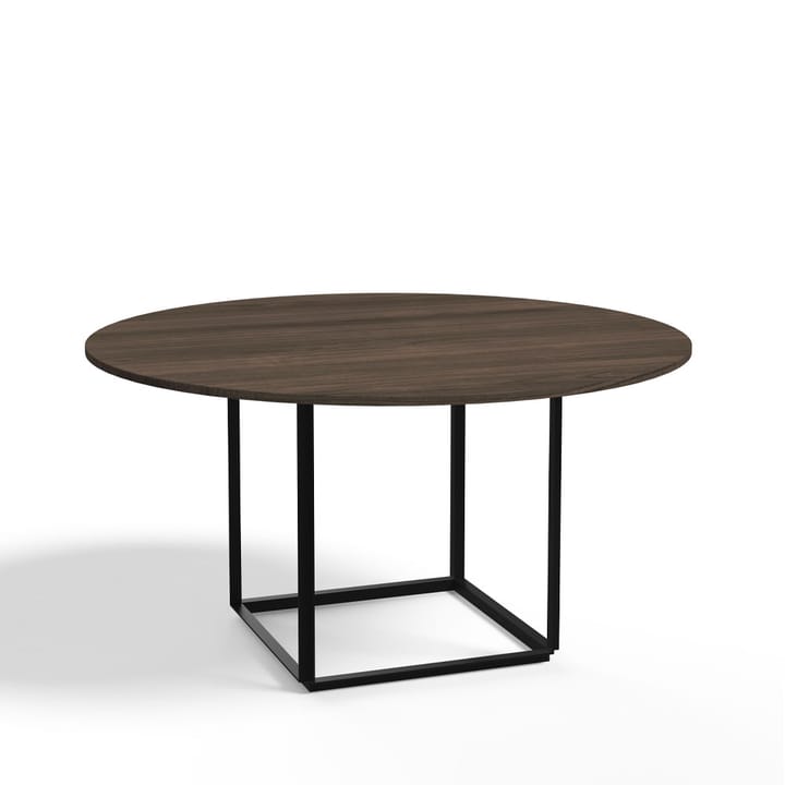 Florence round dining table - Walnut. ø145 cm. black stand - New Works