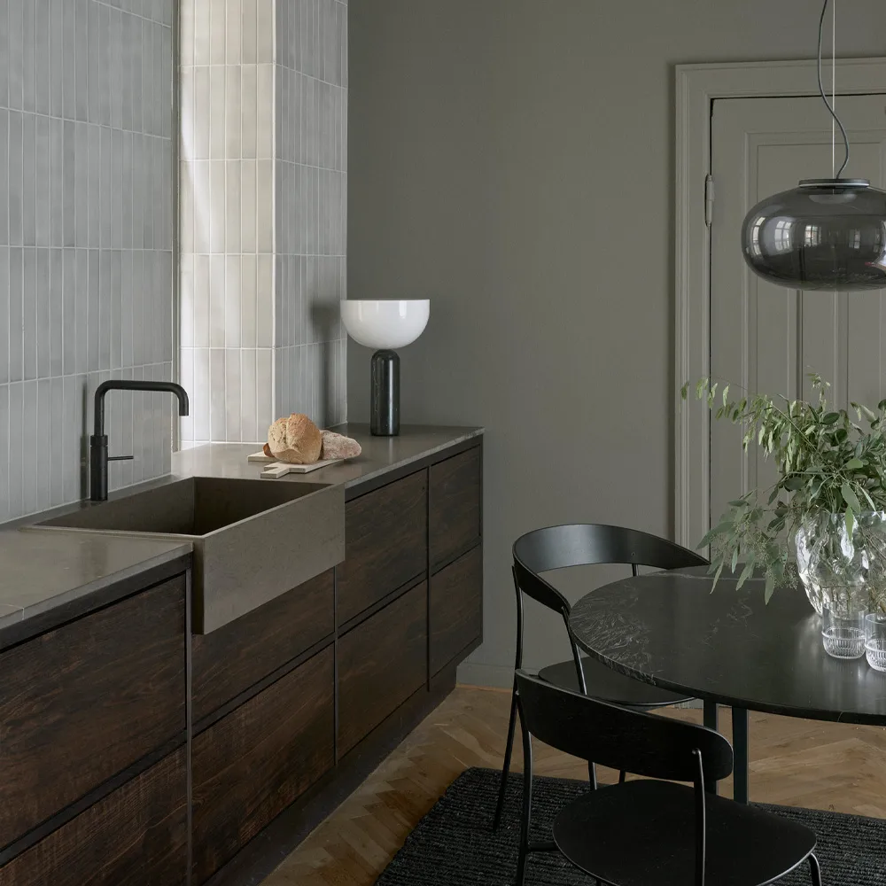 Karl-Johan Small pendant lamp Ø23 cm, Smoke grey New Works