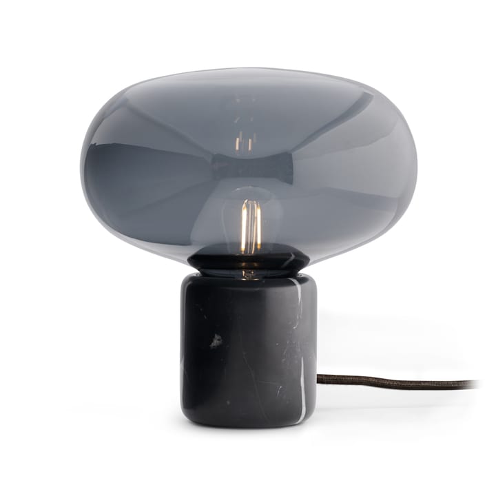 Karl-Johan table lamp - Black marquina-smoked glass - New Works