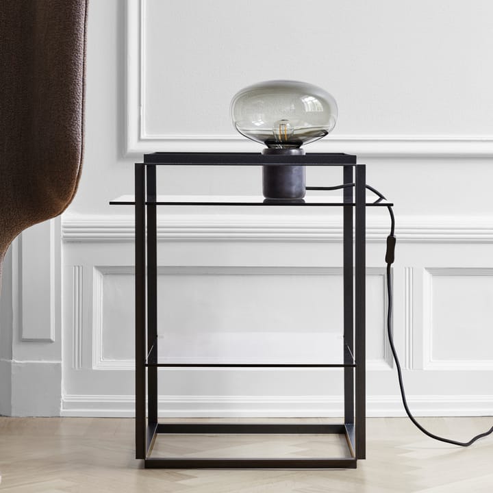 Karl-Johan table lamp - Black marquina-smoked glass - New Works