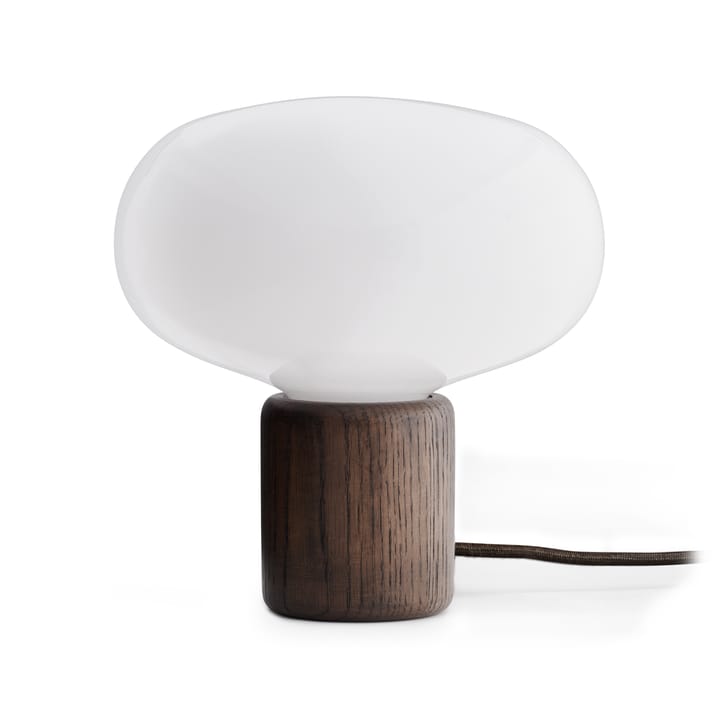 Karl-Johan table lamp - Smoked oak-white opal glass - New Works