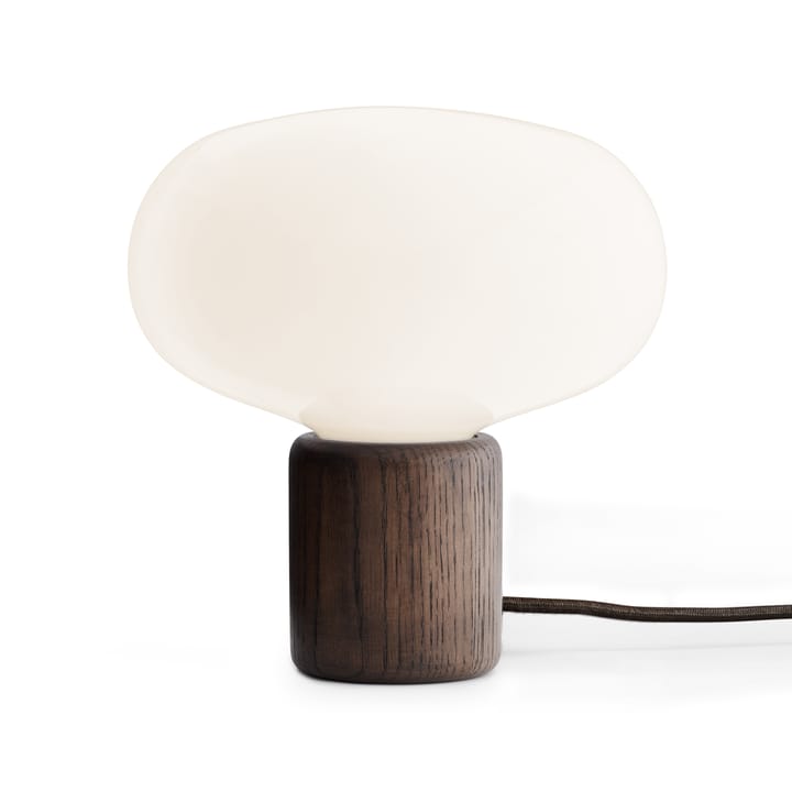 Karl-Johan table lamp - Smoked oak-white opal glass - New Works