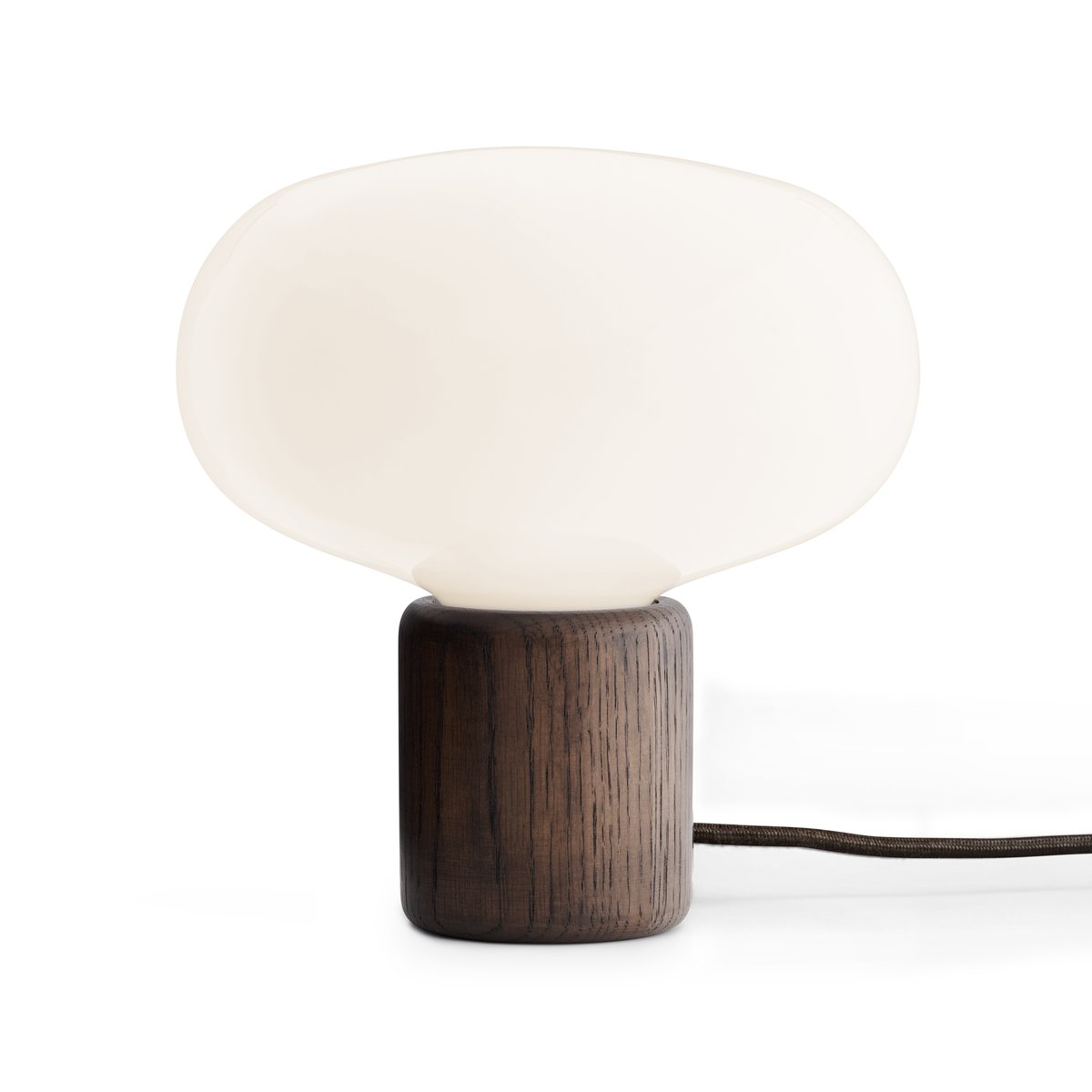 New Works Karl-Johan table lamp oak-white opal glass