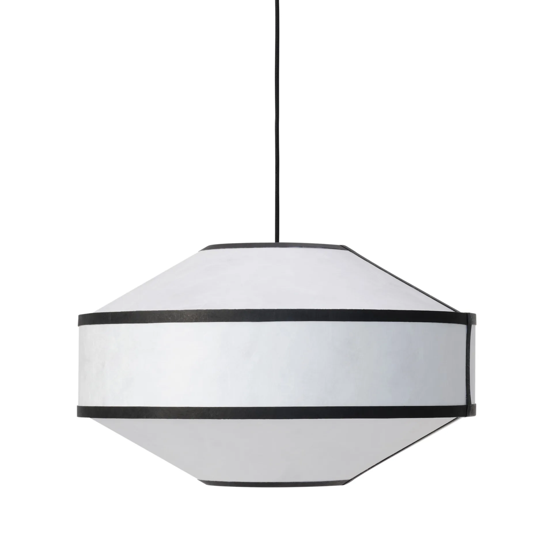 Kite pendant lamp Ø55 cm, White-black New Works