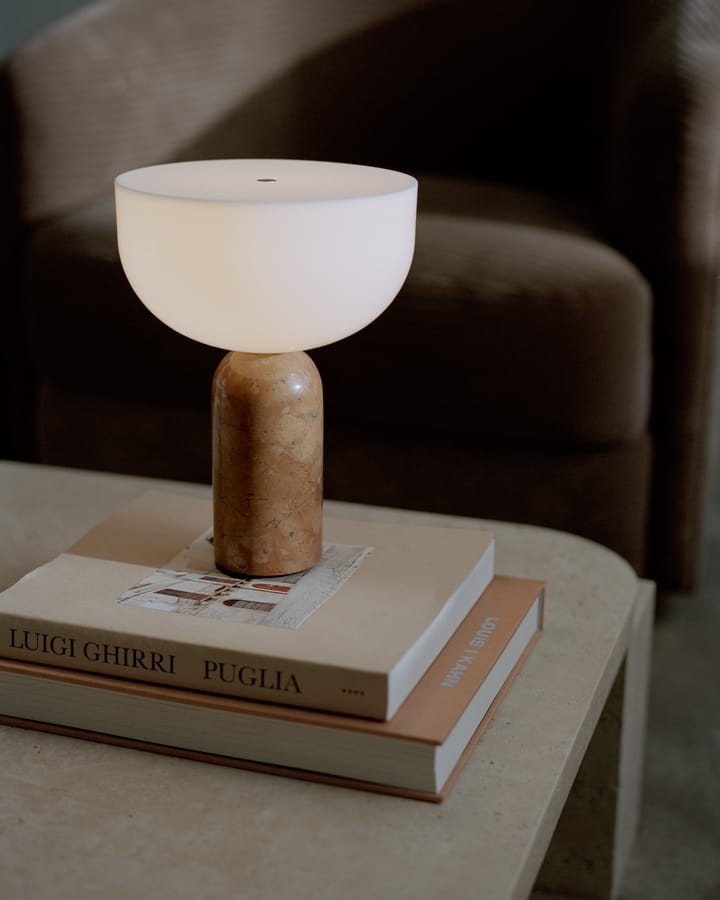 Kizu portable table lamp - Breccia Pernice - New Works