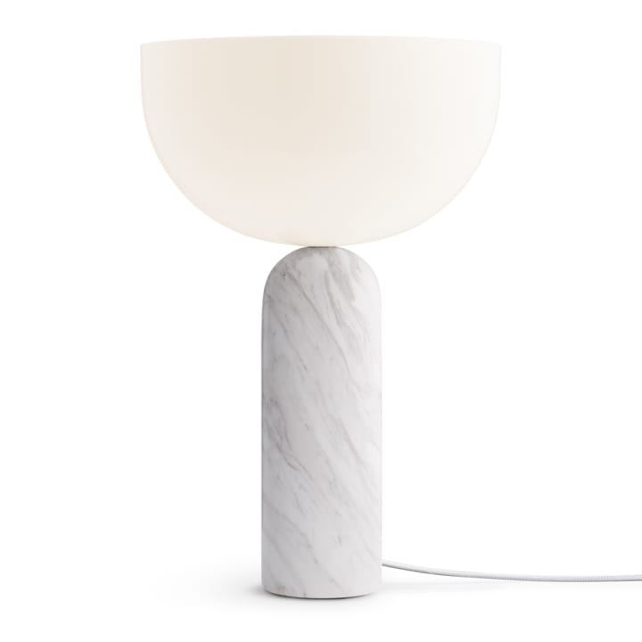 Kizu table lamp large - White marble - New Works