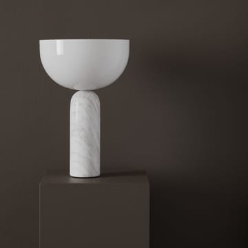Kizu table lamp large - White marble - New Works