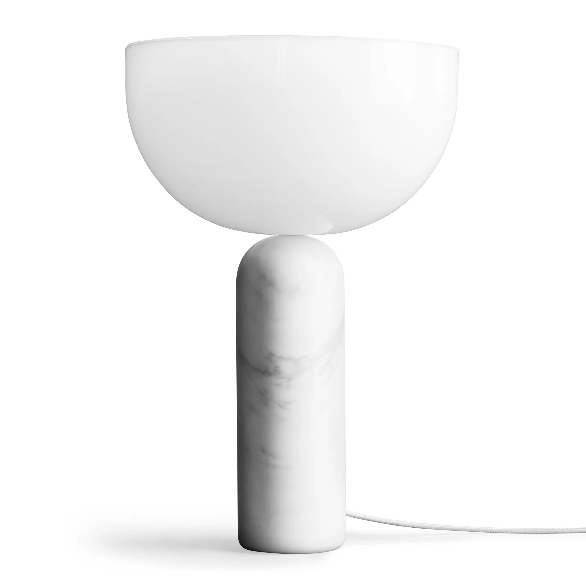Kizu table lamp large, White marble New Works