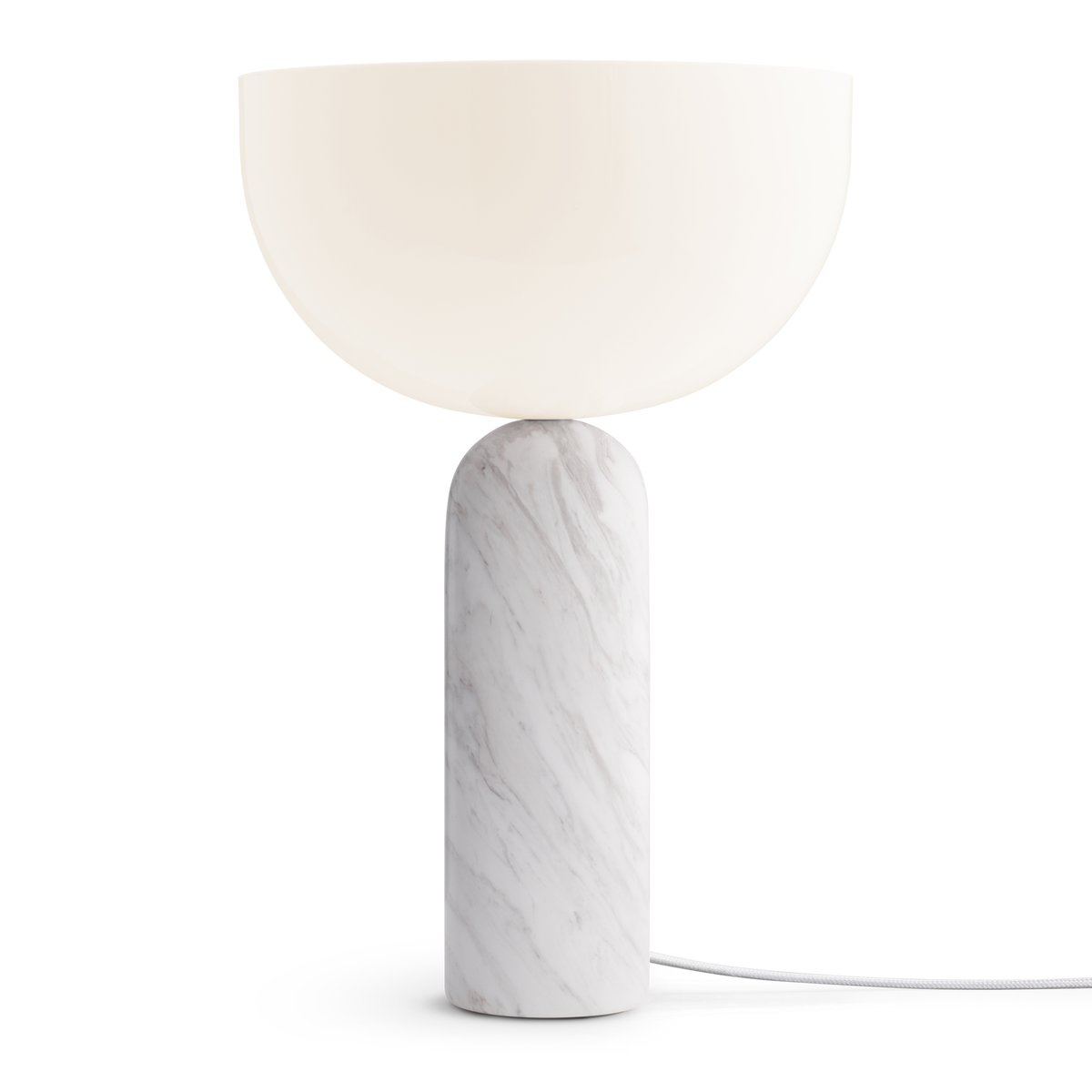 New Works Kizu table lamp large White marble | Scandinavian Design | Desk & table lamps | White