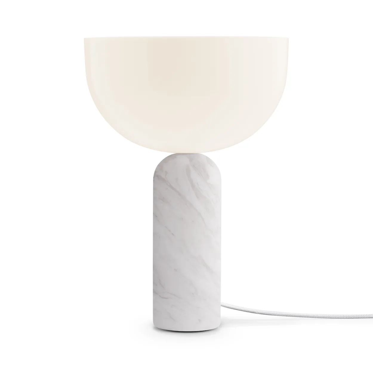 New Works Kizu table lamp small White marble | Scandinavian Design | Desk & table lamps | White