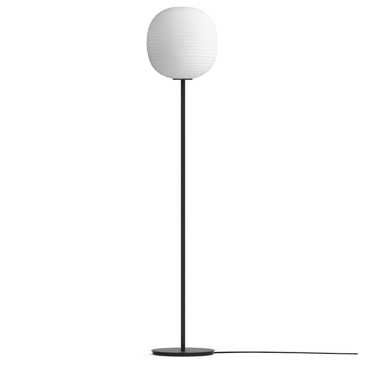 Lantern floor lamp medium - Frosted white opal glass - New Works