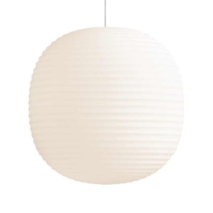 Lantern pendant lamp large - Frosted white opal glass - New Works
