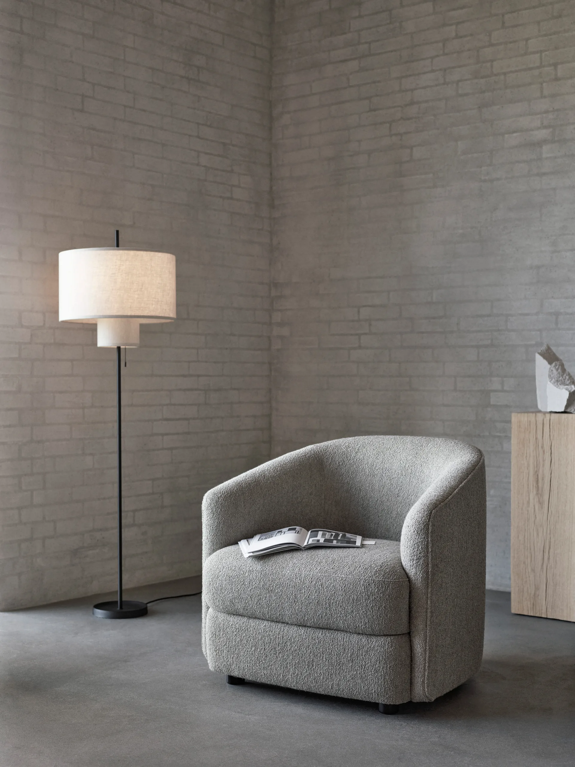 Margin floor lamp, Beige New Works