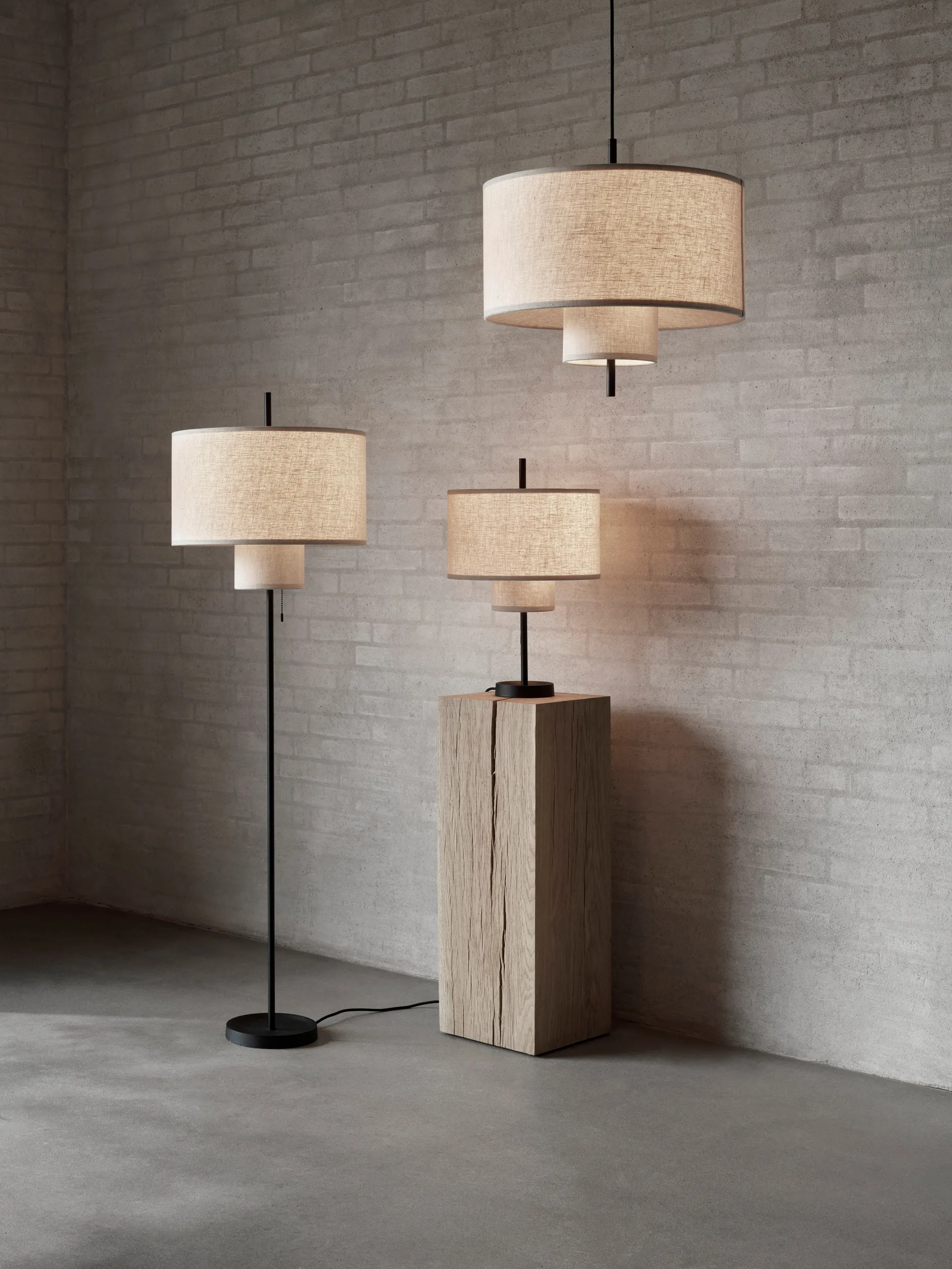 Margin floor lamp, Beige New Works