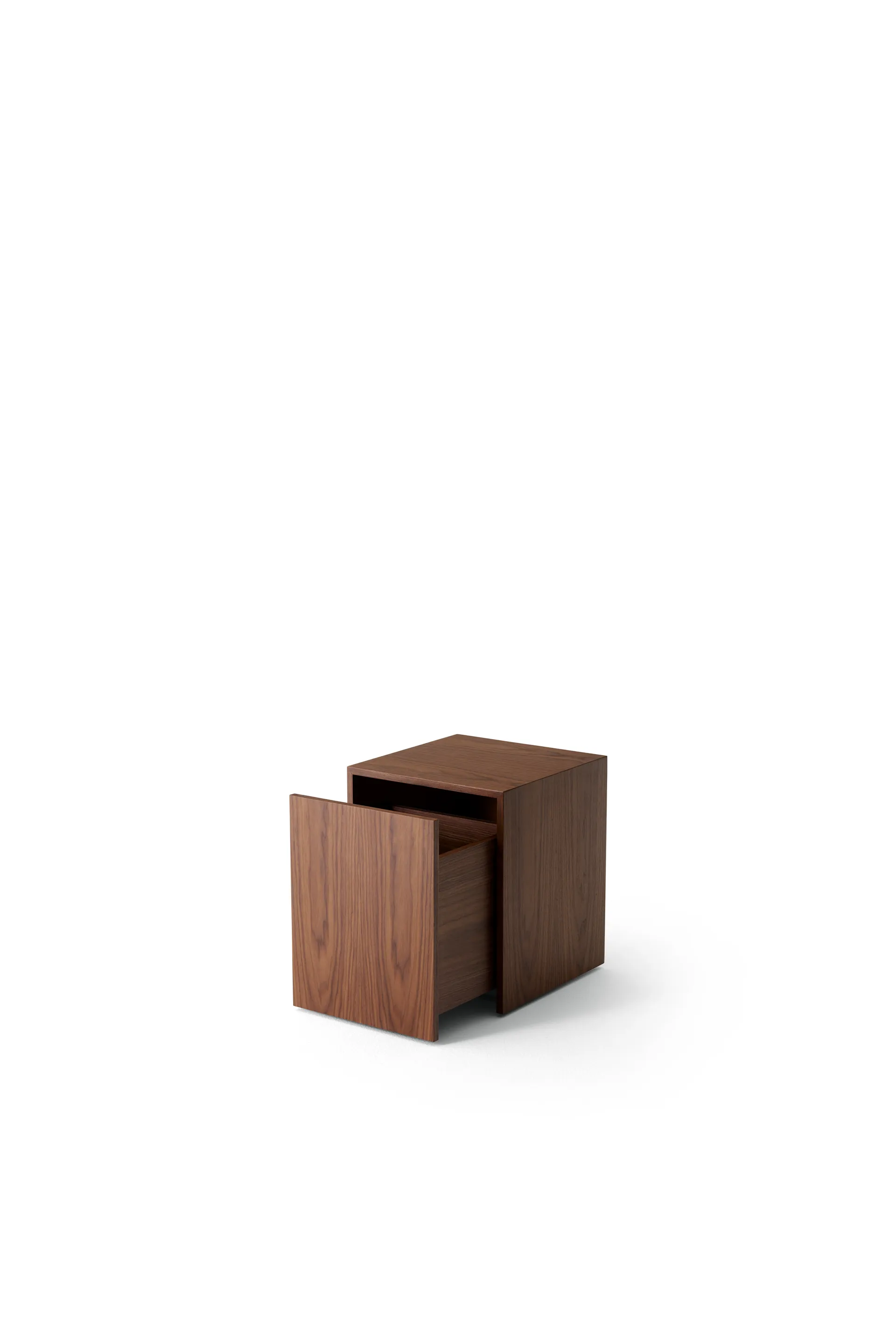 Mass side table with drawer, Walnut New Works