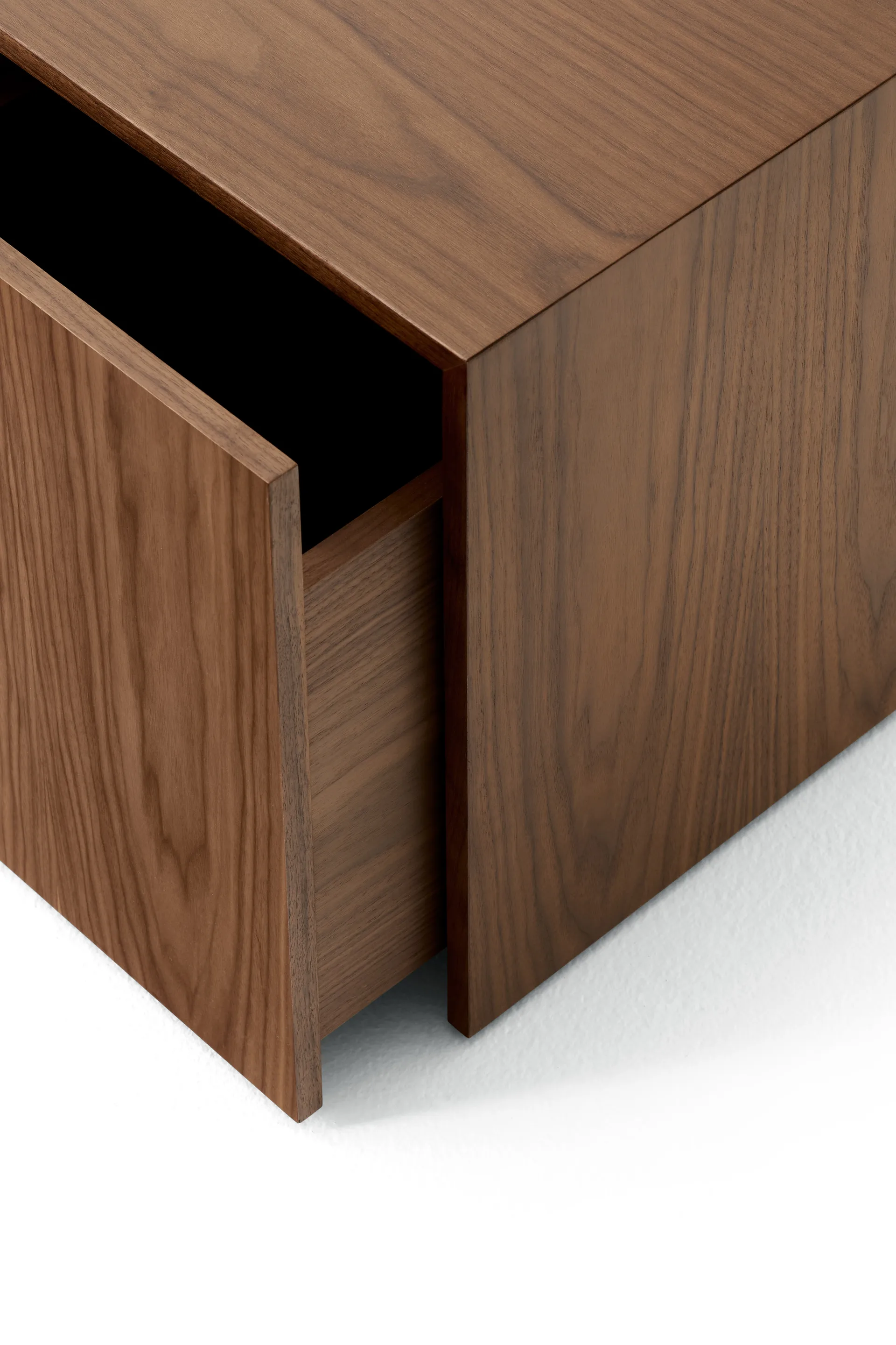 Mass side table with drawer, Walnut New Works