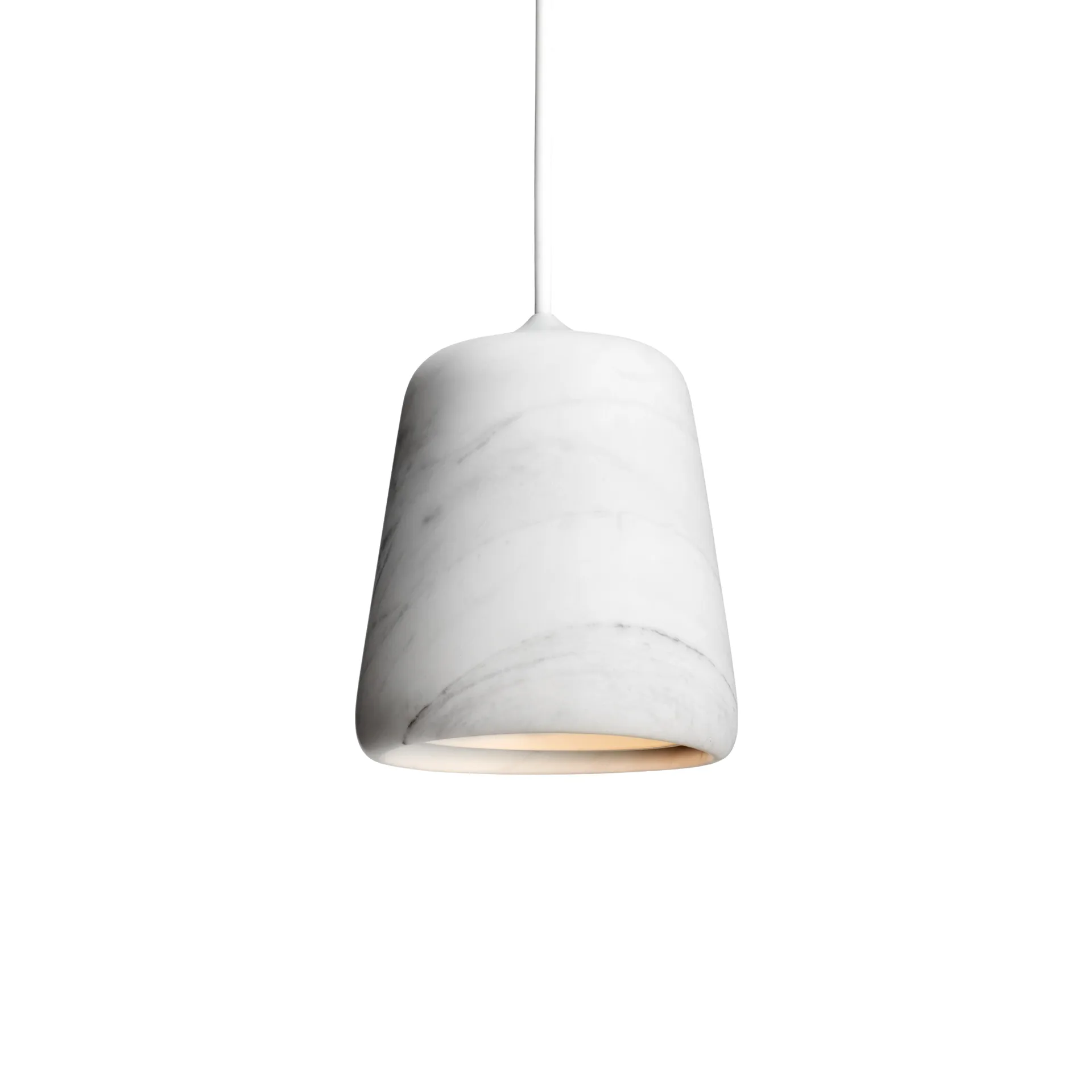 Material pendant lamp, White marble New Works