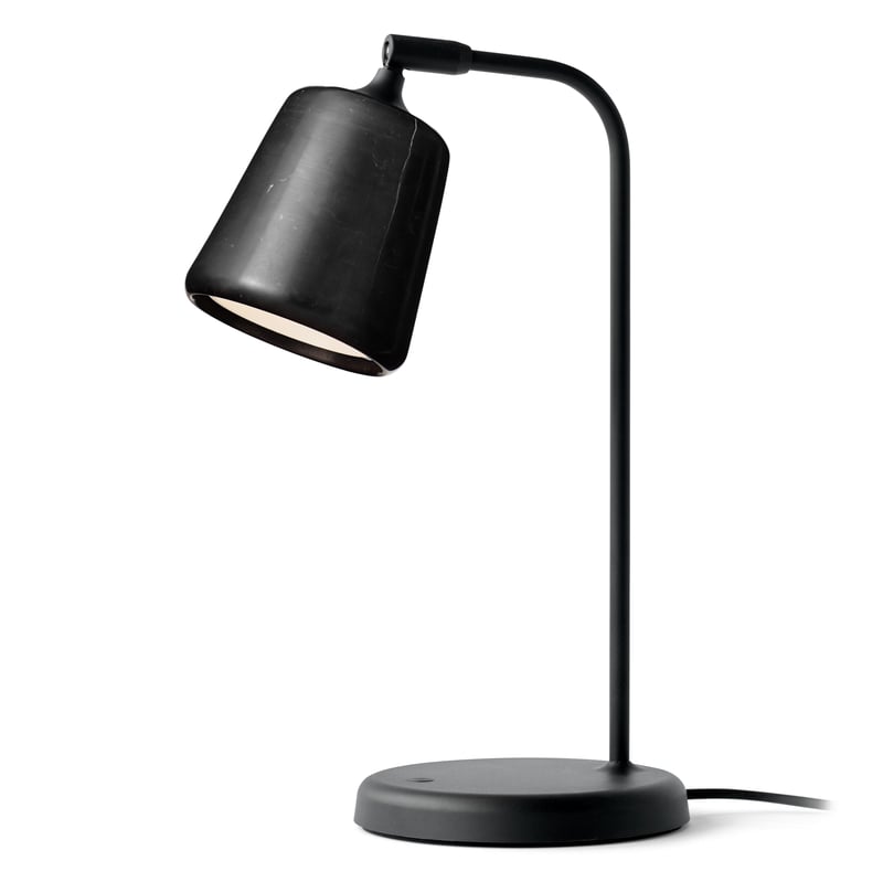 New Works - Material Table Lamp Black Marble