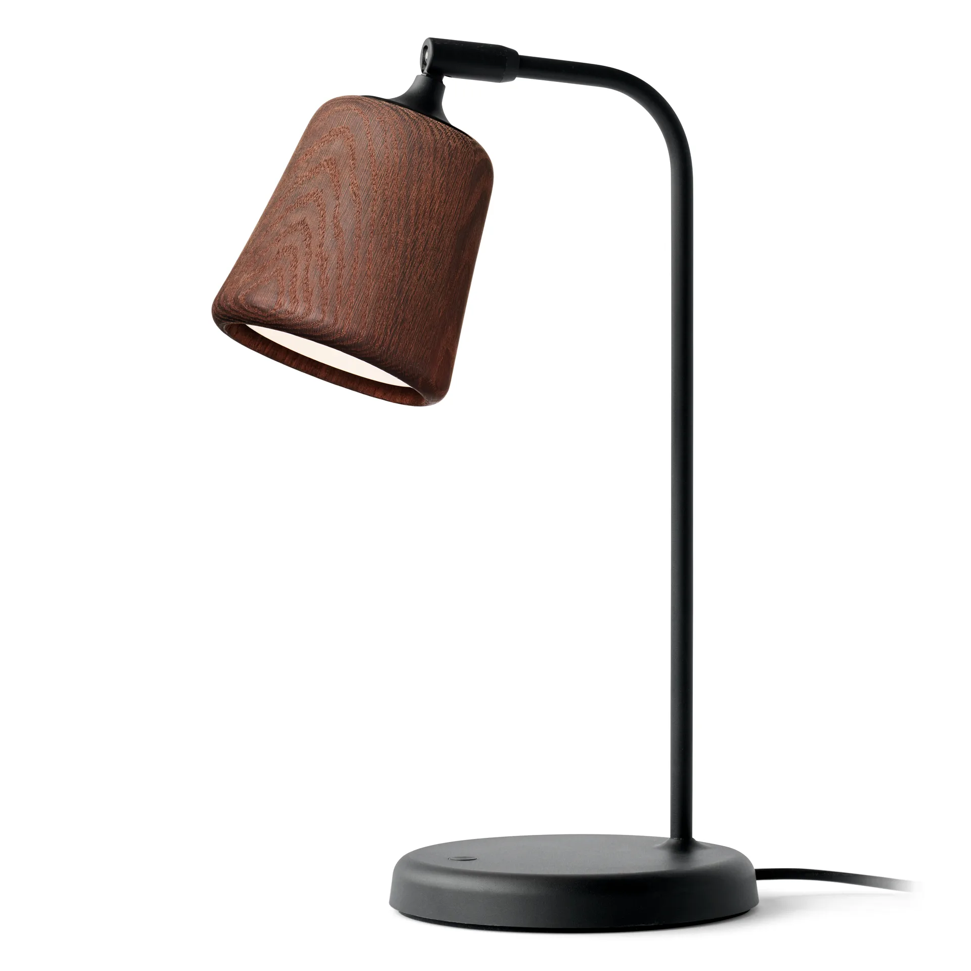 Material table lamp, Smoked oak New Works