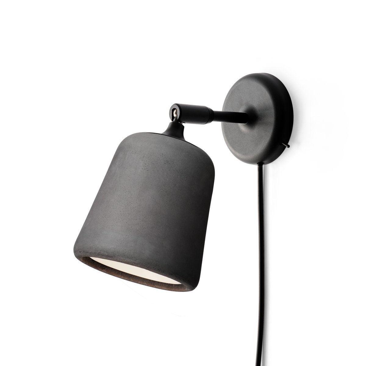 New Works Material wall lamp Dark grey concrete | Scandinavian Design | Wall lights | Grey