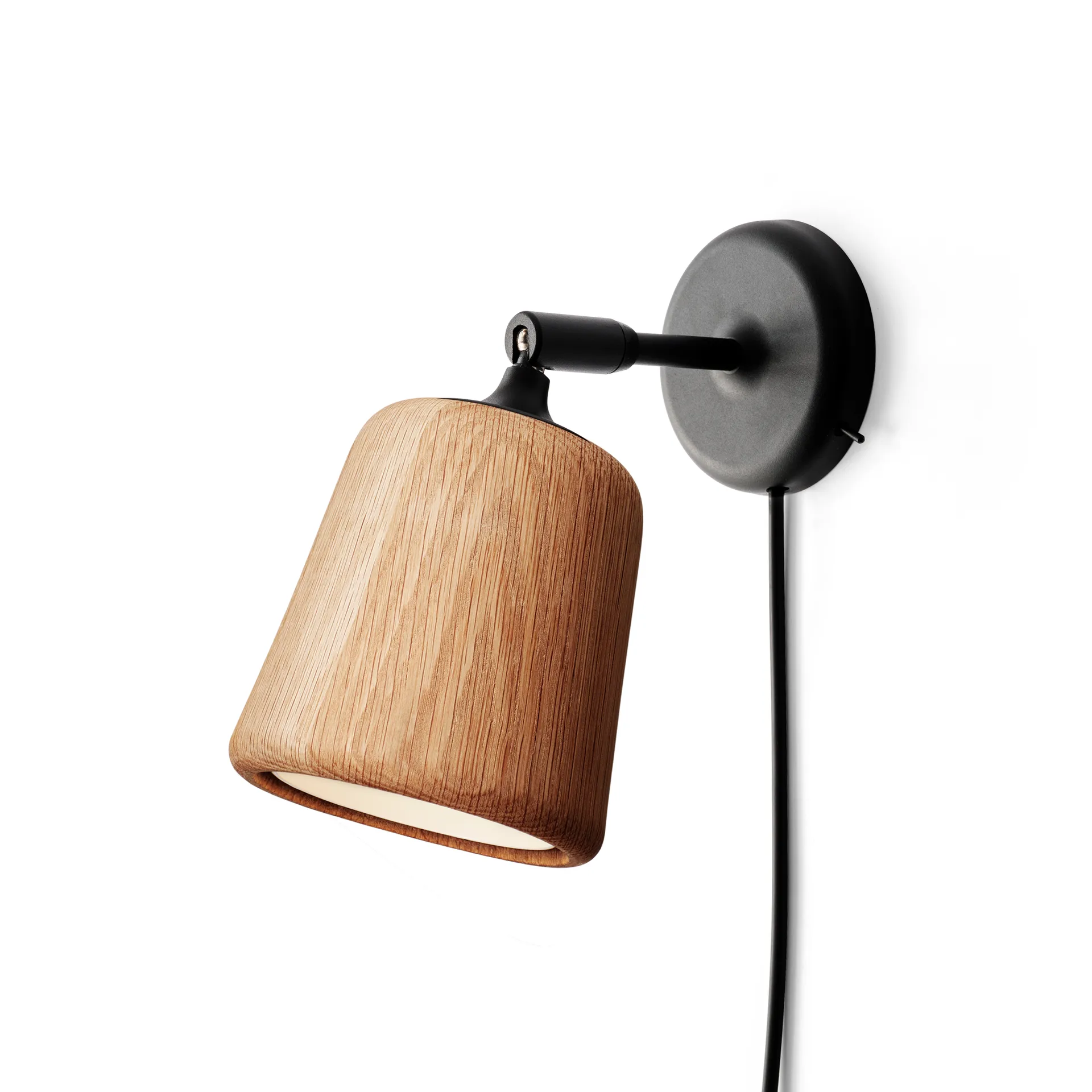 Material wall lamp, Natural oak New Works