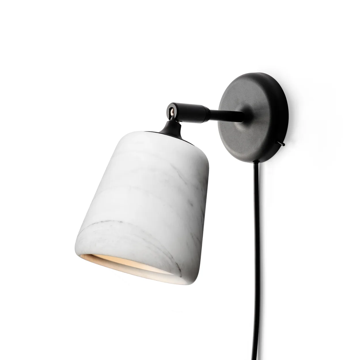 New Works Material wall lamp White marble | Scandinavian Design | Wall lights | White