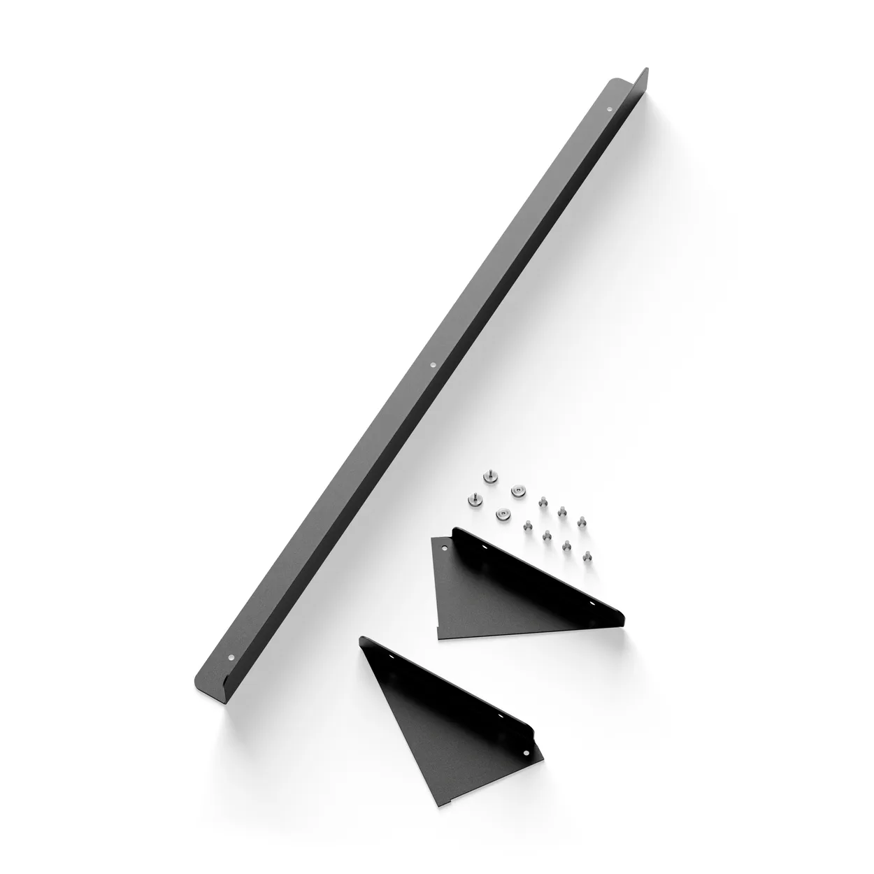 New Works console magazine shelf 3 parts Black | Scandinavian Design | Shelves & shelving systems | Black