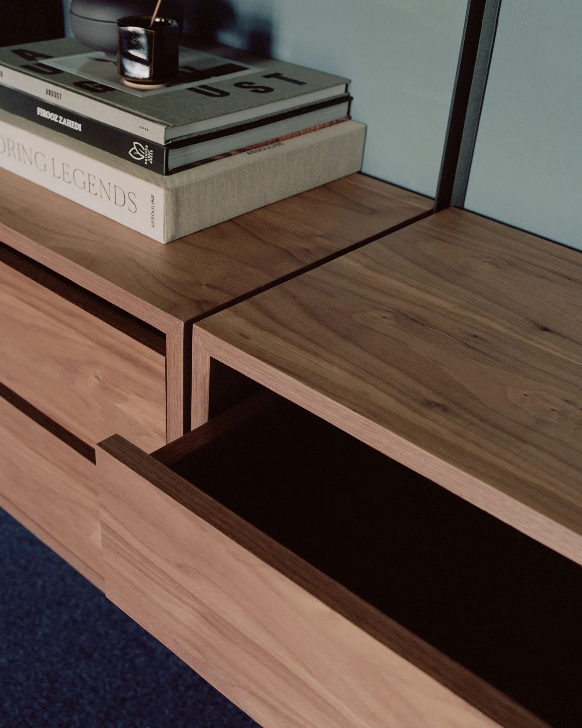 New Works drawer section 79x35 cm, Walnut New Works